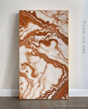 奢華大理石紋玄關(guān)背景墻