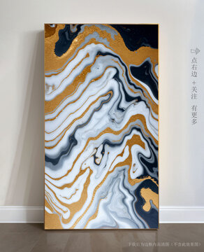 抽象大理石玄關(guān)裝飾畫