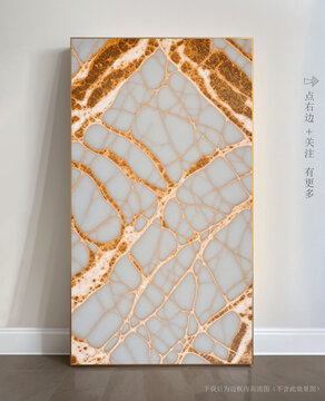 抽象大理石玄關(guān)裝飾畫(huà)