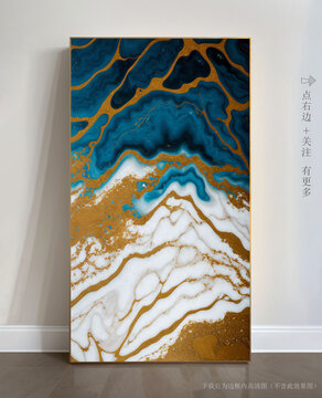 玄關(guān)大理石背景墻抽象畫