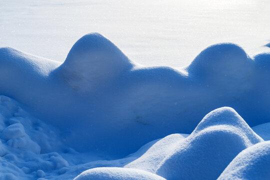 冬季东北雪景日出阳光