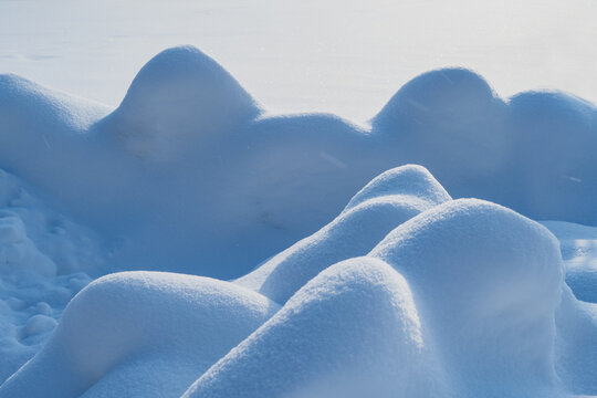 冬季东北雪景日出阳光