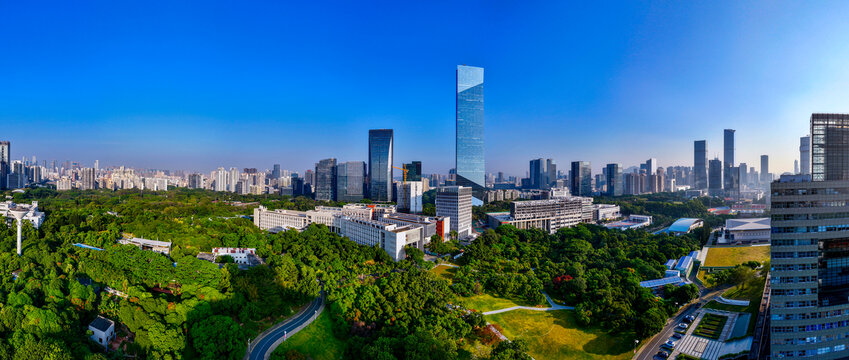 深圳南山区天际线全景