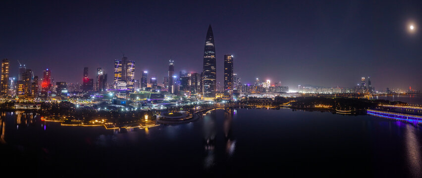 深圳南山区夜景全景