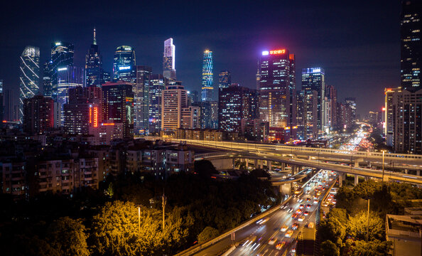 广州珠江新城夜景