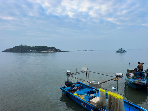 海边小船