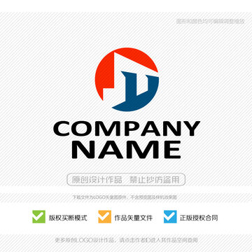 JT字母LOGO標(biāo)志設(shè)計(jì)
