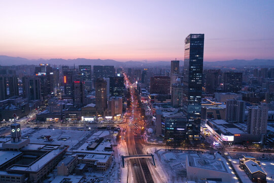 石家庄城市夜景