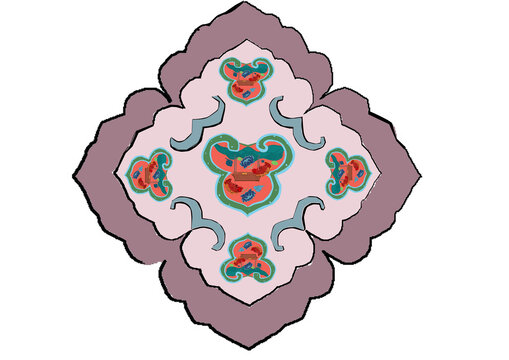 魚(yú)躍龍門吉祥紋樣云肩設(shè)計(jì)