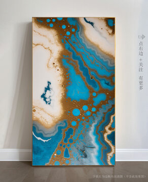 唯美條紋藝術(shù)畫大理石