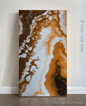 抽象石紋大理石掛畫(huà)