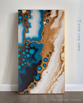 玄關(guān)大理石背景墻抽象畫