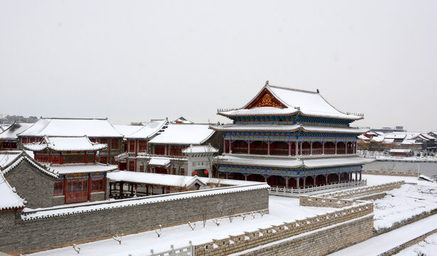 古城雪景