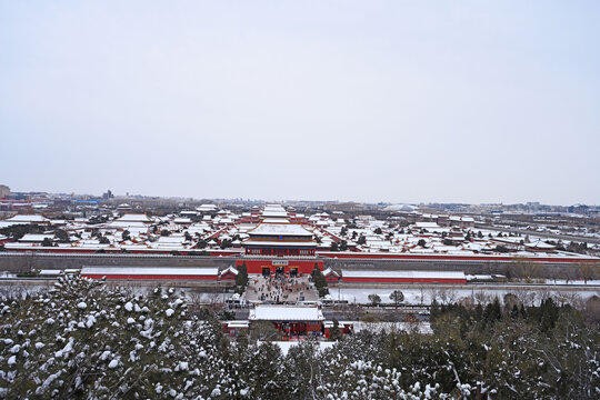 故宫博物院雪景