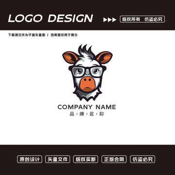 奶牛logo標(biāo)志