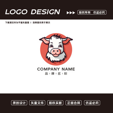 牛logo标志