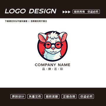卡通羊logo標(biāo)志