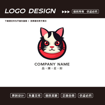 卡通猫logo