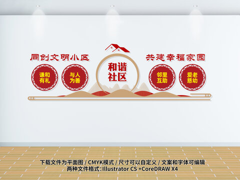 和諧小區(qū)文化墻