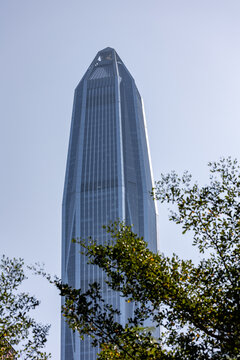 深圳城市建筑与树木相映