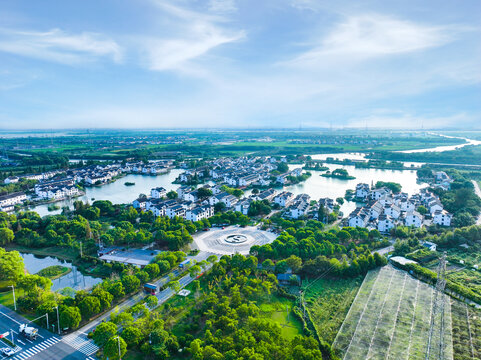 昆山张浦姜杭村乡村风景