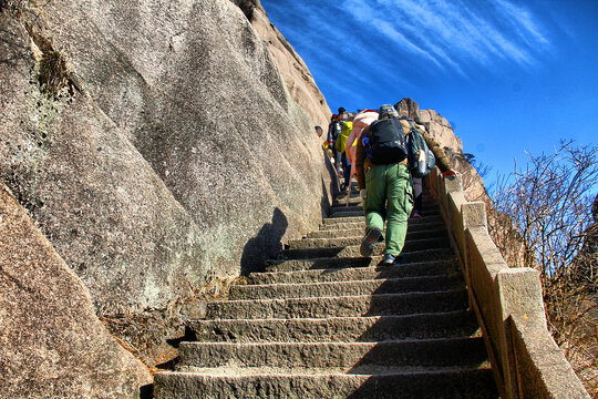 黄山登山路