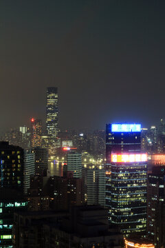 上海浦东城市风光夜景