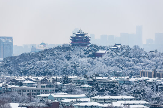 杭州吴山景区雪韵