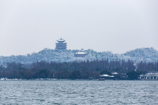 杭州吴山景区雪韵