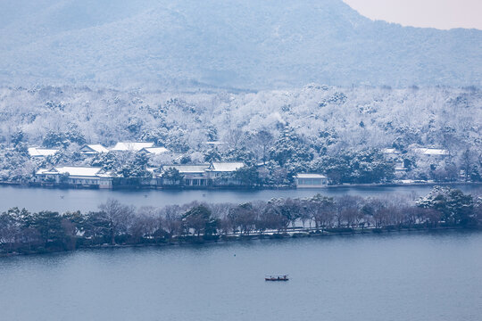 杭州苏堤雪韵