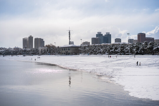 威海雪景