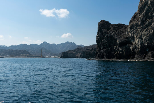 马斯喀特阿曼海湾自然景观