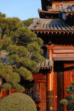 宝山寺寺庙的一角