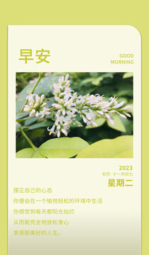 每日發(fā)圈早安海報