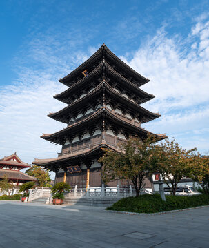 江苏江阴神华寺秋建筑