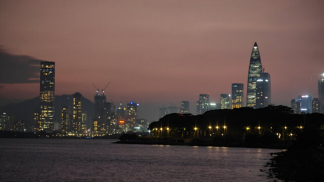 深圳湾夜景