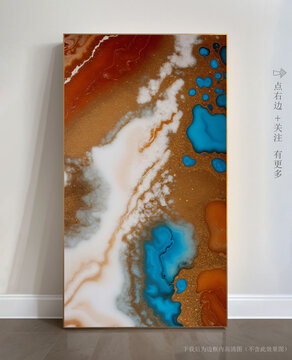 客廳大理石紋玄關(guān)背景墻