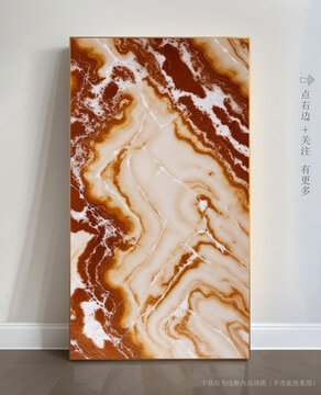 抽象大理石背景墻掛畫