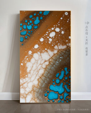 抽象大理石玄關(guān)裝飾畫
