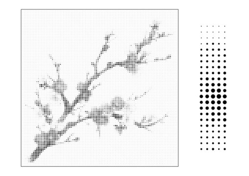 梅花藝術(shù)圓點(diǎn)鏤空