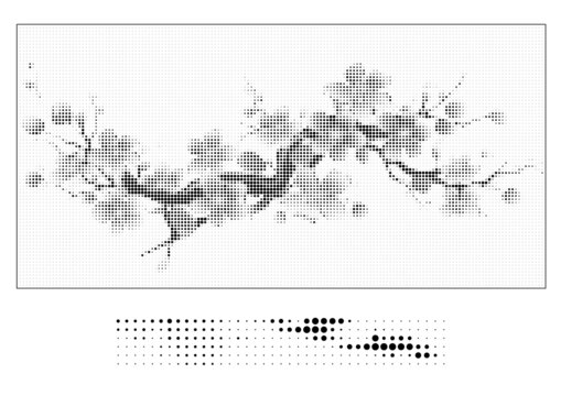 梅花藝術造型墻