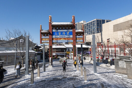 济南宽厚里雪景