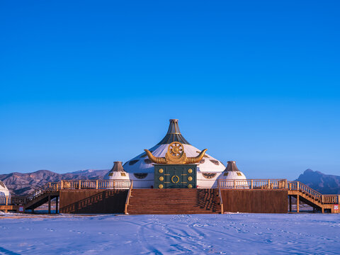 敕勒川草原蒙古包