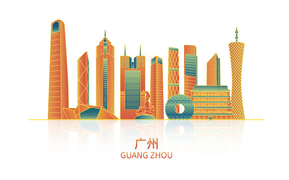 廣州建筑矢量圖