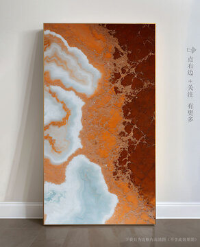 唯美條紋藝術(shù)畫大理石