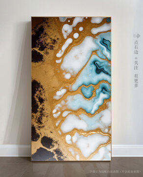 唯美條紋藝術(shù)畫大理石