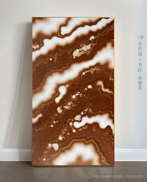 唯美條紋藝術(shù)畫(huà)大理石