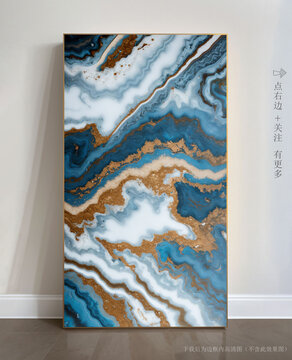 玄關(guān)大理石背景墻抽象畫