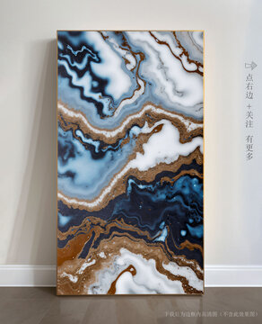 玄關(guān)大理石背景墻抽象畫