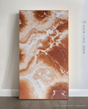 抽象大理石玄關(guān)裝飾畫